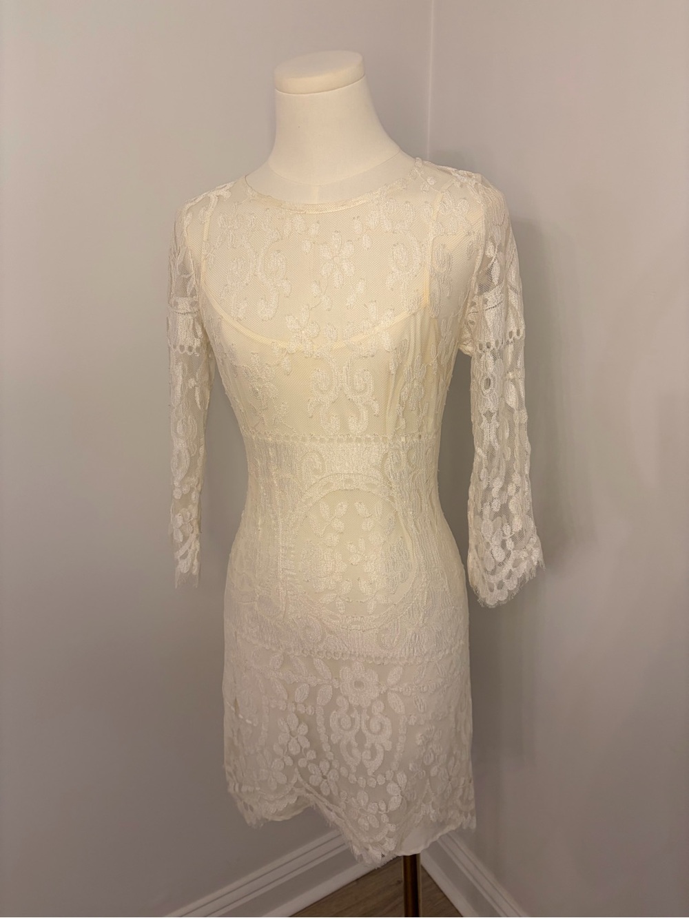 Lover White Magick collection lace mini dress size 2